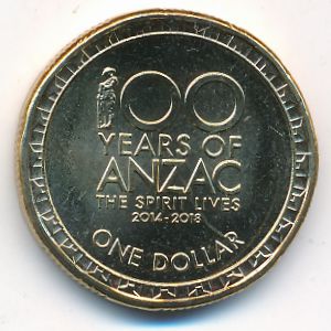 Australia, 1 доллар, 2018