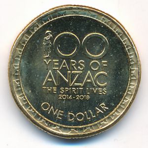 Австралия, 1 доллар (2018 г.)
