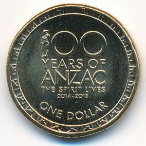 Австралия, 1 доллар (2018 г.)