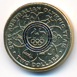 Австралия, 2 доллара (2016 г.)