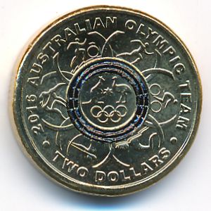 Австралия, 2 доллара (2016 г.)