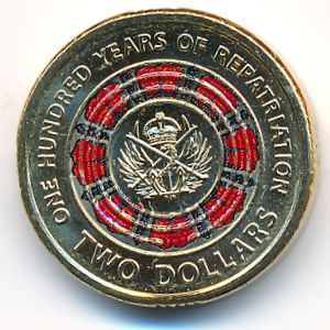 Австралия, 2 доллара (2019 г.)