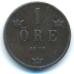 Швеция, 1 эре (1875 г.)