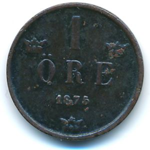 Швеция, 1 эре (1875 г.)