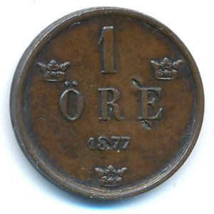 Швеция, 1 эре (1877 г.)