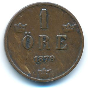 Швеция, 1 эре (1879 г.)