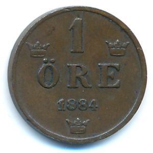 Швеция, 1 эре (1884 г.)