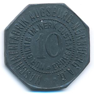 Аугсбург., 10 пфеннигов