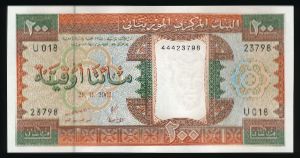 Мавритания, 200 угий (2002 г.)