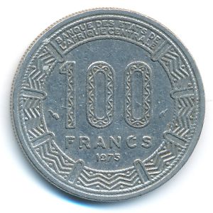 Чад, 100 франков (1975 г.)