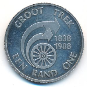 ЮАР, 1 рэнд (1988 г.)