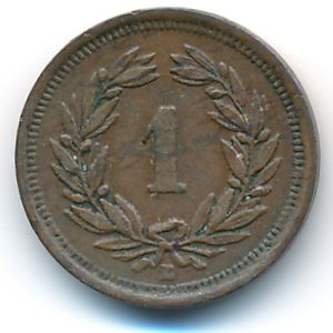 Швейцария, 1 раппен (1907 г.)