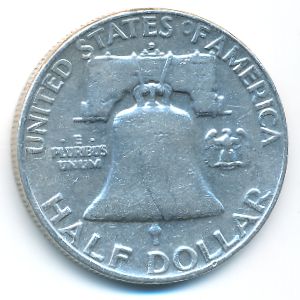 USA, 1/2 dollar, 1954