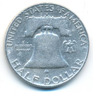 USA, 1/2 dollar, 1958
