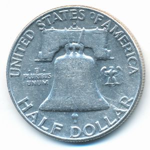 USA, 1/2 dollar, 1962