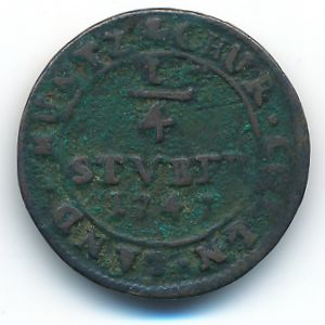 Кельн, 1/4 стюбера (1747 г.)