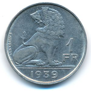 Бельгия, 1 франк (1939 г.)