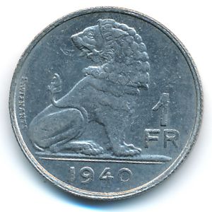 Бельгия, 1 франк (1940 г.)