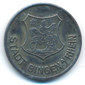 Bingen (Rhein), 50 пфеннигов, 1919