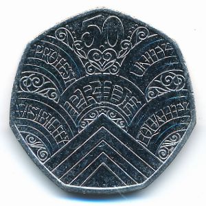 Великобритания, 50 пенсов (2022 г.)