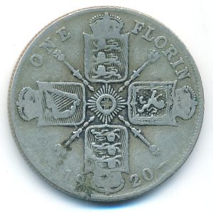 Великобритания, 1 флорин (1920 г.)