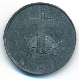 France, Номинал, 1867