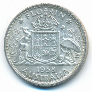 Австралия, 1 флорин (1958 г.)