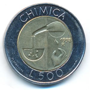 San Marino, 500 lire, 1998