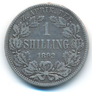 South Africa, 1 shilling, 1892