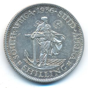 ЮАР, 1 шиллинг (1936 г.)