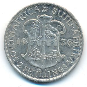 ЮАР, 2 шиллинга (1936 г.)