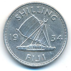 Фиджи, 1 шиллинг (1934 г.)
