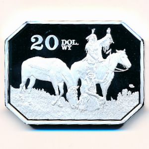 Вайоминг., 20 долларов (2020 г.)