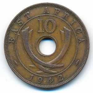 Восточная Африка, 10 центов (1942 г.)