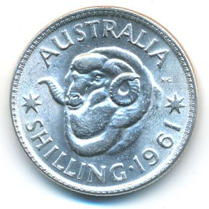 Australia, 1 shilling, 1961