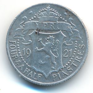 Кипр, 4 1/2 пиастра (1921 г.)