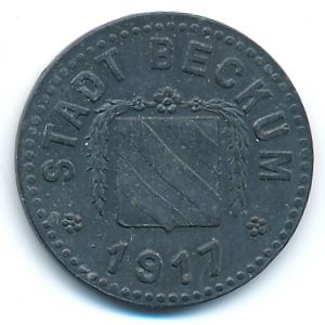 Беккум., 10 пфеннигов (1917 г.)