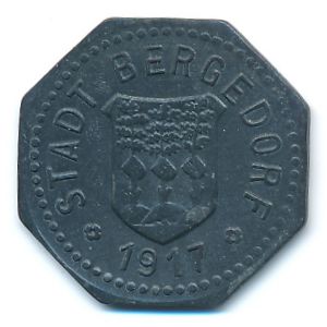 Бергедорф., 5 пфеннигов (1917 г.)