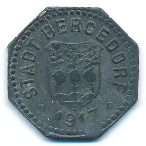 Бергедорф., 20 пфеннигов (1917 г.)