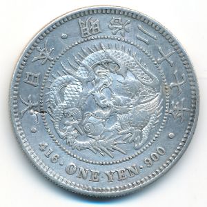 Япония, 1 иена (1894 г.)