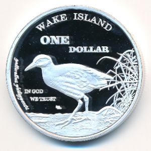 Остров Уэйк., 1 доллар (2015 г.)