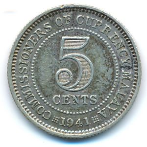 Малайя, 5 центов (1941 г.)