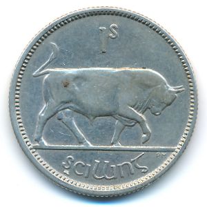 Ireland, 1 shilling, 1928
