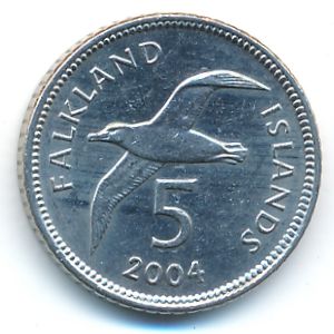 Фолклендские острова, 5 пенсов (2004 г.)