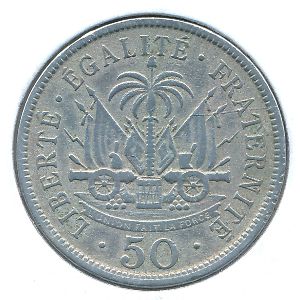 Haiti, 50 centimes, 1908