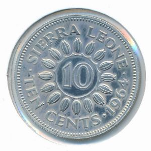 Сьерра-Леоне, 10 центов (1964 г.)