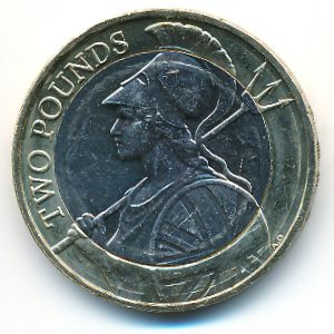 Великобритания, 2 фунта (2015 г.)