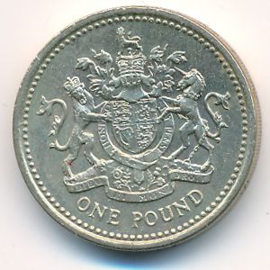 Великобритания, 1 фунт (1983 г.)