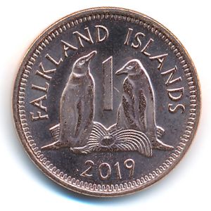 Falkland Islands, 1 penny, 2019