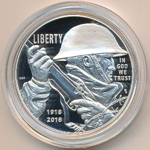 США, 1 доллар (2018 г.)